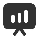 Presentation Chart Bar SVG Icon